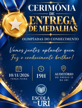 Cerimônia de Entrega de Medalhas - Olimpíadas do Conhecimento