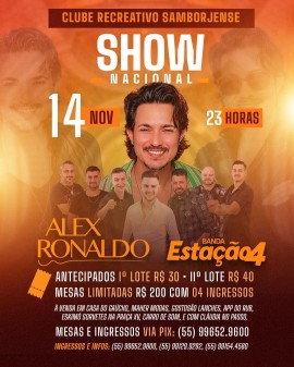Show Nacional: Alex Ronaldo e Banda Estação4